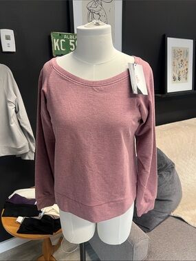 Dusty Rose Pink Pullover Bamboo Sweater
